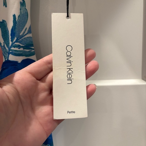 Calvin Klein Blue Floral Dress - Picture 6 of 7